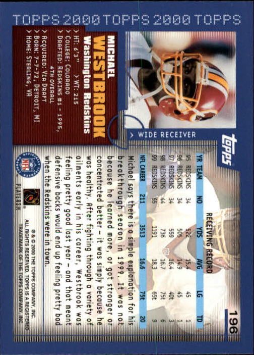 A8830- 2000 Topps Sammlung Fb Karte #S 1-250 -du Pick- 15 + Gratis US Schiff - Bild 363 von 465