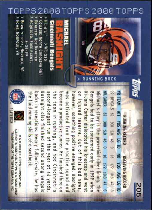A8830- 2000 Topps Sammlung Fb Karte #S 1-250 -du Pick- 15 + Gratis US Schiff - Bild 377 von 465
