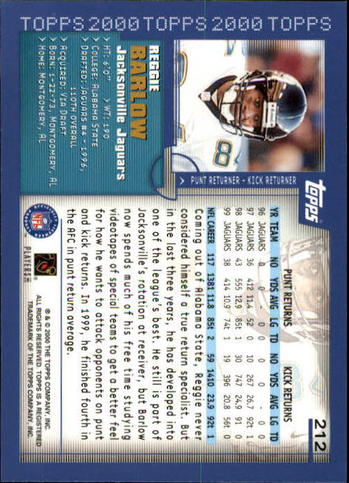 A8830- 2000 Topps Sammlung Fb Karte #S 1-250 -du Pick- 15 + Gratis US Schiff - Bild 391 von 465