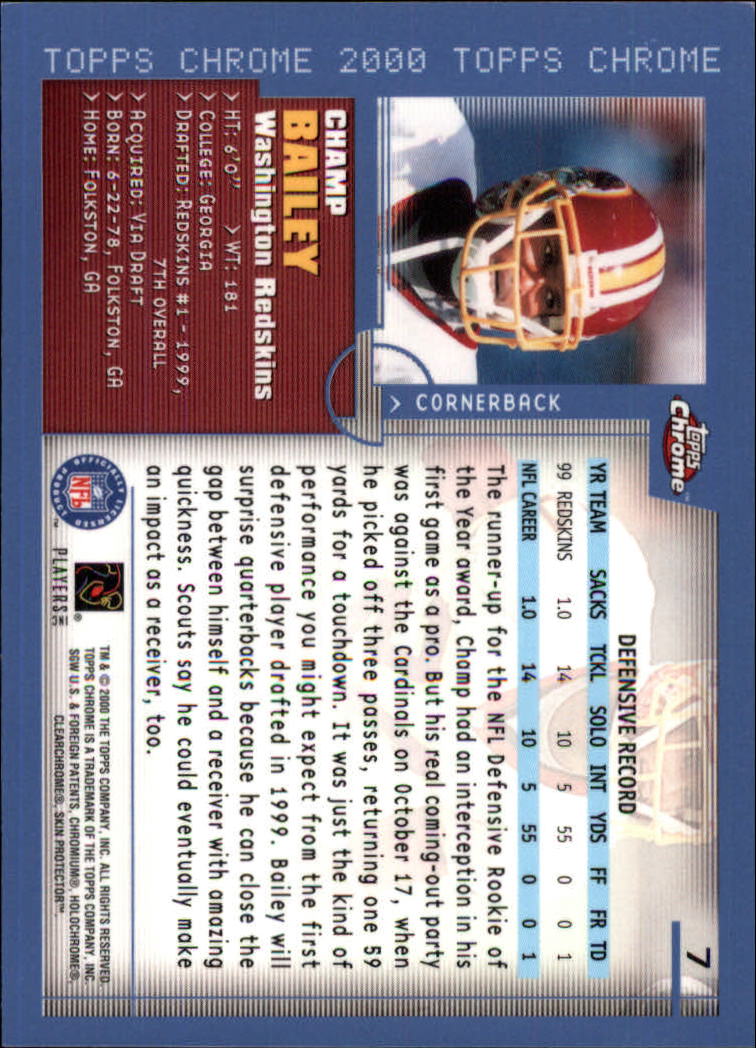 A8504- 2000 Topps Chrome FB Card #s 1-200 +Rookies -You Pick- 15+ FREE US SHIP - Picture 235 of 337