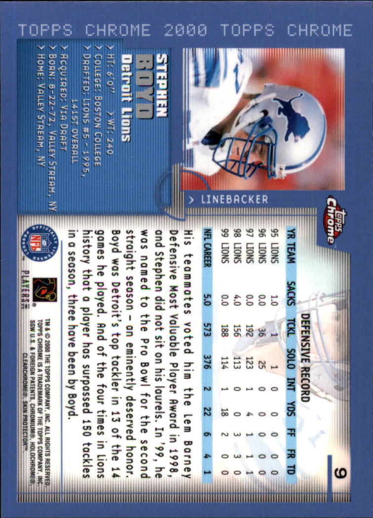 2000 Topps Chrome Football (Pick Card From List) C20 04-24