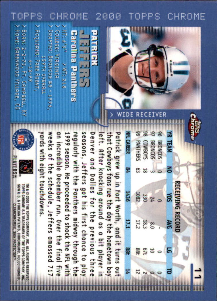 2000 Topps Chrome Football (Pick Card From List) C20 04-24