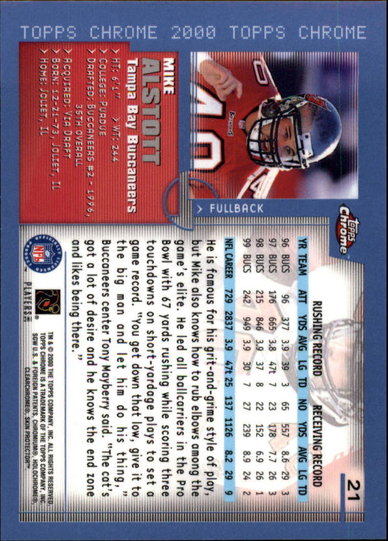 2000 Topps Chrome Football (Pick Card From List) C20 04-24