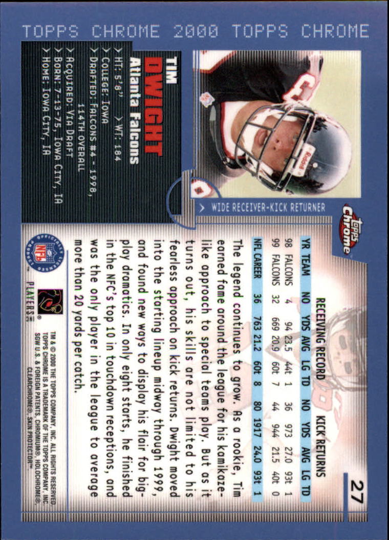 2000 Topps Chrome Football (Pick Card From List) C20 04-24