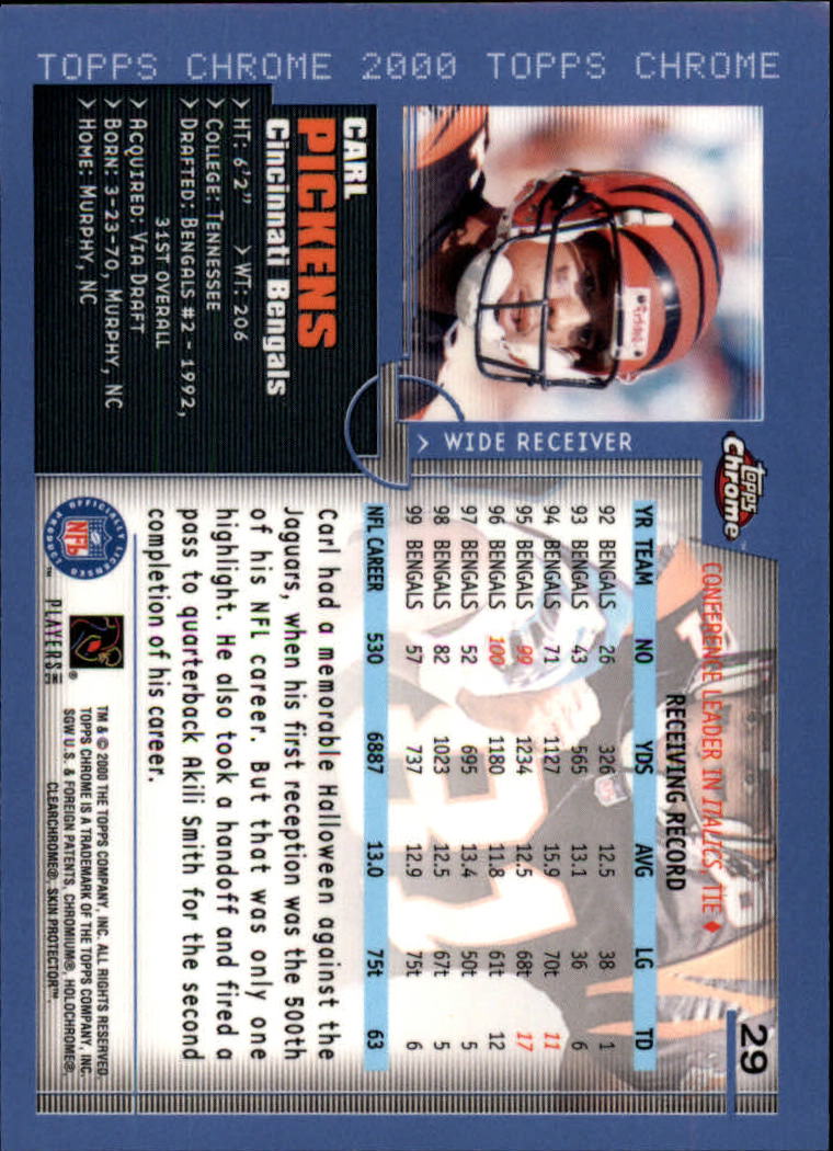 2000 Topps Chrome Football (Pick Card From List) C20 04-24