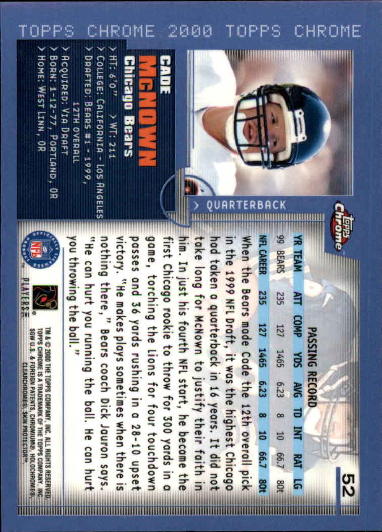 2000 Topps Chrome Football (Pick Card From List) C20 04-24