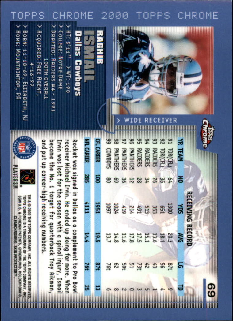 2000 Topps Chrome Football (Pick Card From List) C20 04-24