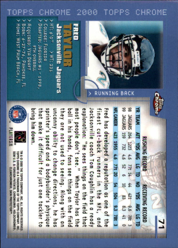 2000 Topps Chrome Football (Pick Card From List) C20 04-24