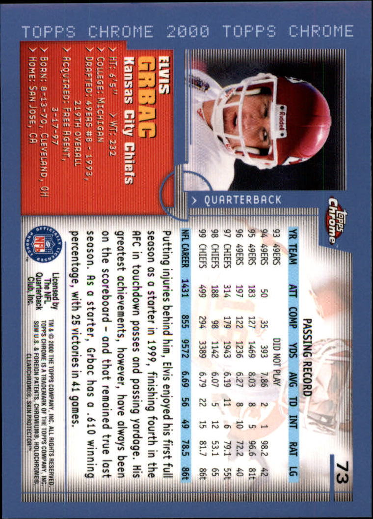 2000 Topps Chrome Football (Pick Card From List) C20 04-24