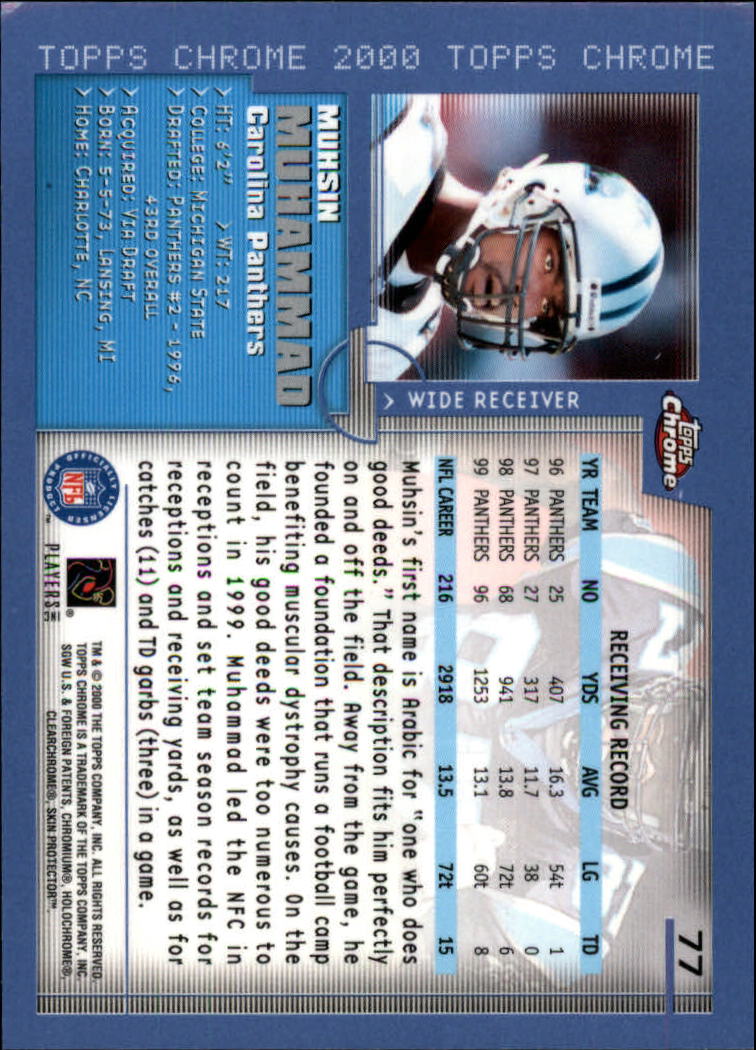 2000 Topps Chrome Football (Pick Card From List) C20 04-24