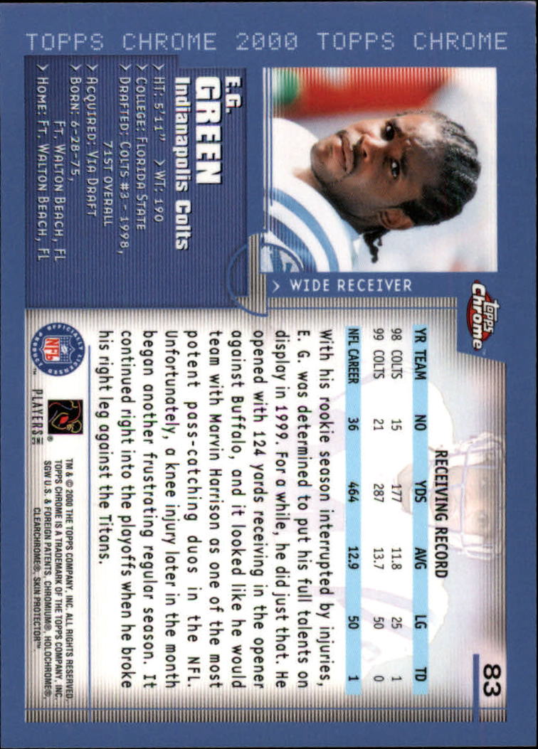 2000 Topps Chrome Football (Pick Card From List) C20 04-24