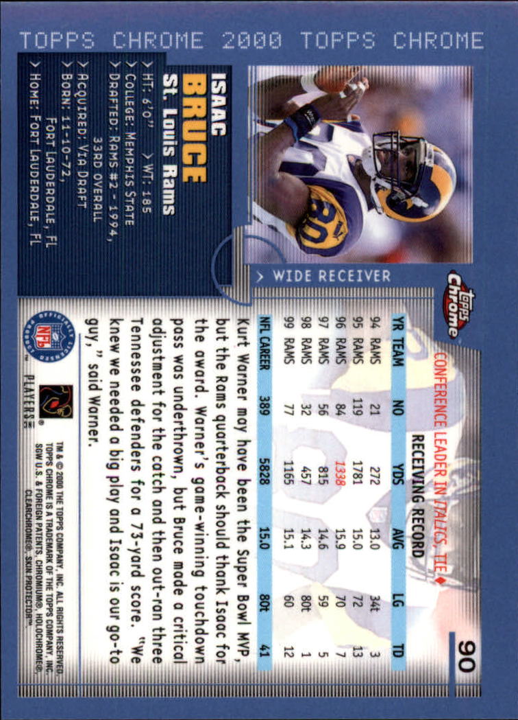 2000 Topps Chrome Football (Pick Card From List) C20 04-24