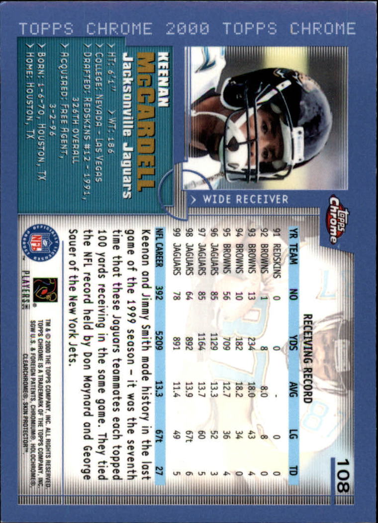 2000 Topps Chrome Football (Pick Card From List) C20 04-24