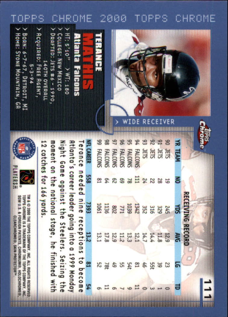 2000 Topps Chrome Football (Pick Card From List) C20 04-24