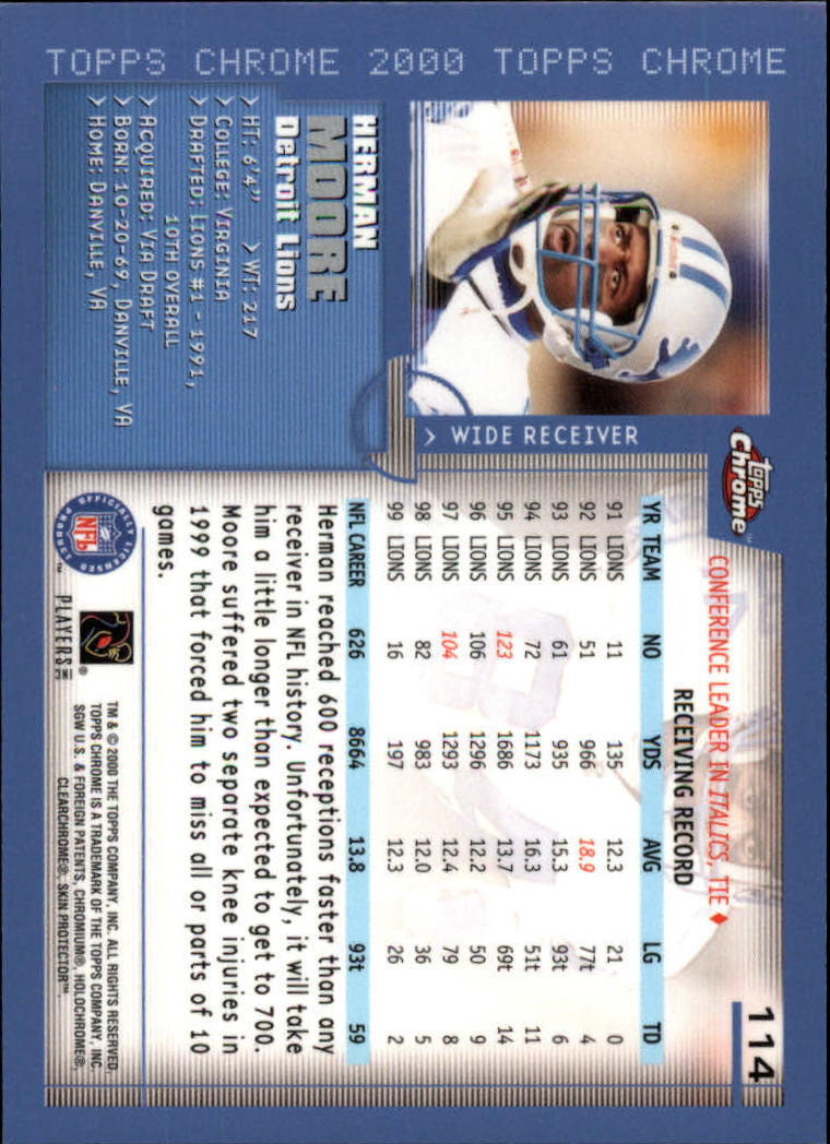 2000 Topps Chrome Football (Pick Card From List) C20 04-24