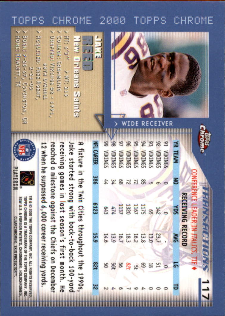 2000 Topps Chrome Football (Pick Card From List) C20 04-24