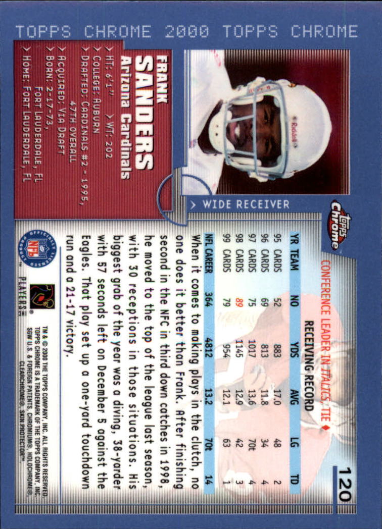 2000 Topps Chrome Football (Pick Card From List) C20 04-24