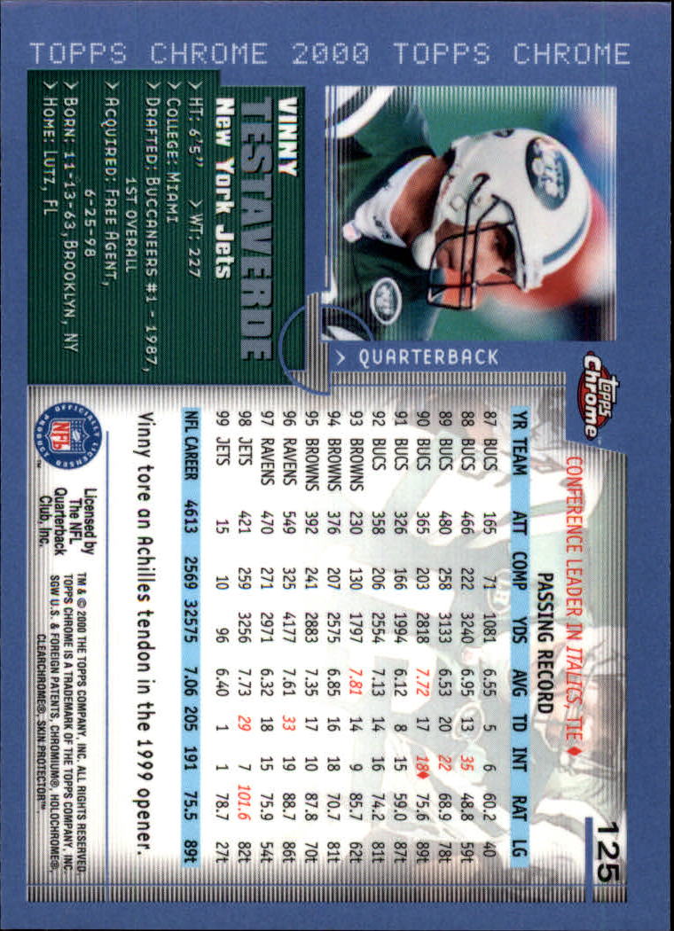 2000 Topps Chrome Football (Pick Card From List) C20 04-24