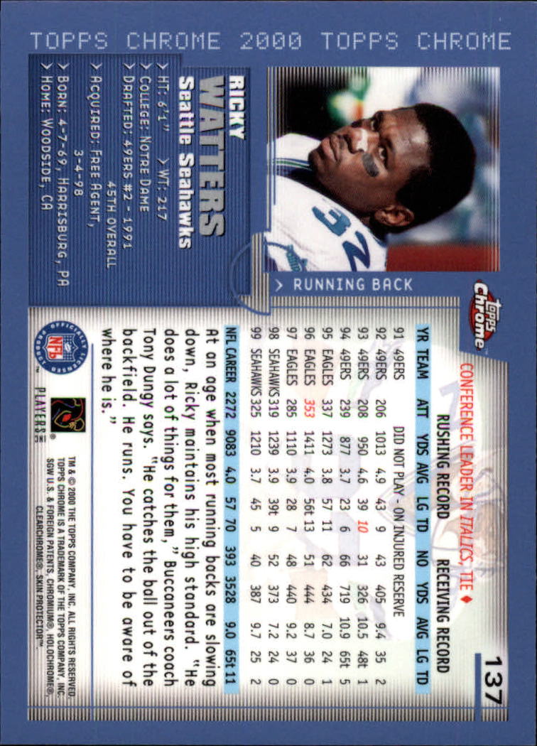 2000 Topps Chrome Football (Pick Card From List) C20 04-24