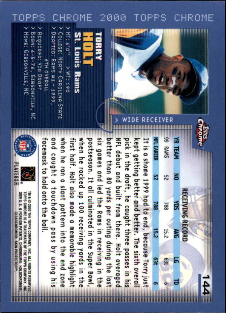 A8504- 2000 Topps Chrome FB Card #s 1-200 +Rookies -You Pick- 15+ FREE US SHIP - Picture 325 of 337