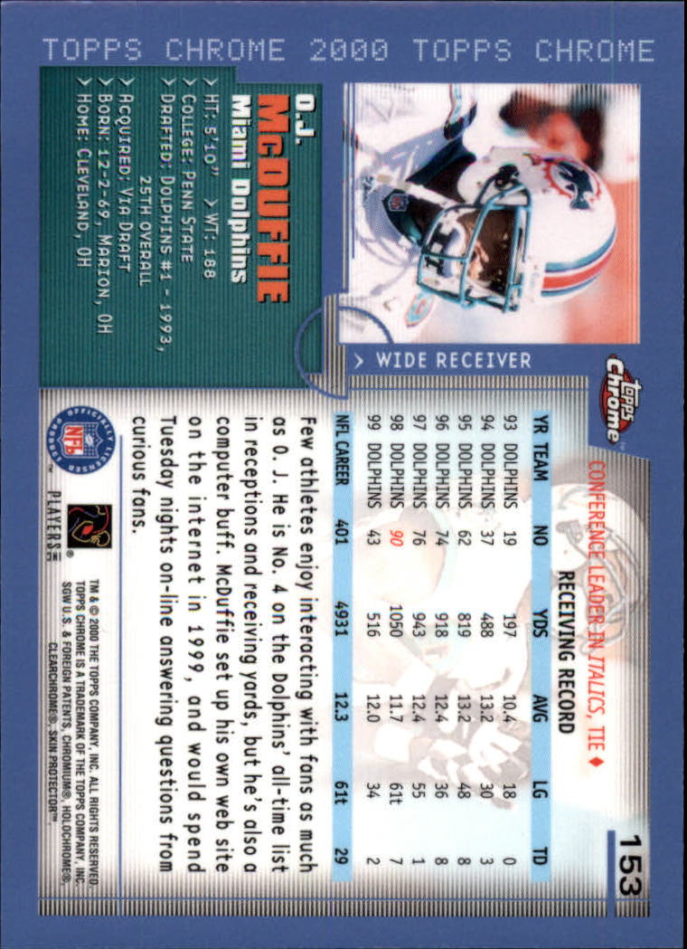 2000 Topps Chrome Football (Pick Card From List) C20 04-24