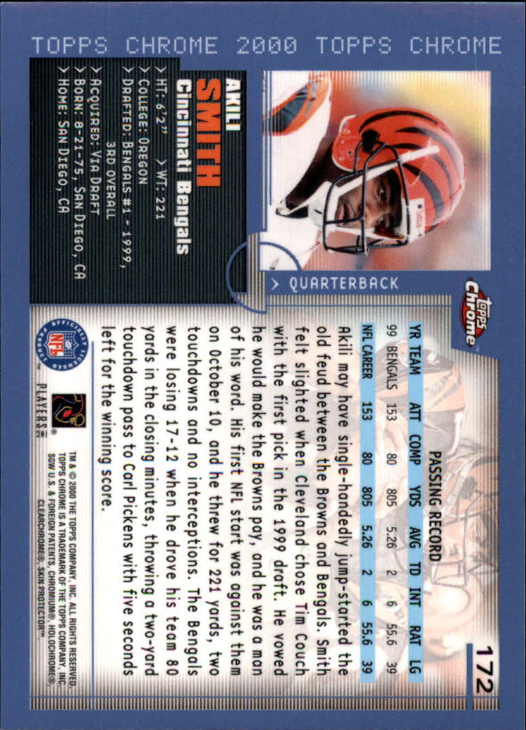 2000 Topps Chrome Football (Pick Card From List) C20 04-24