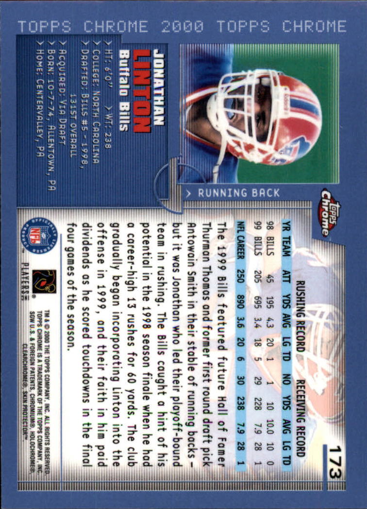 2000 Topps Chrome Football (Pick Card From List) C20 04-24