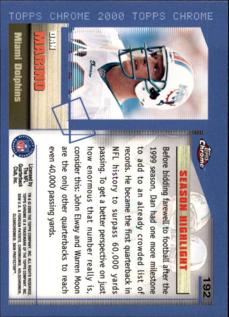 A8504- 2000 Topps Chrome FB Card #s 1-200 +Rookies -You Pick- 15+ FREE US SHIP - Picture 335 of 337
