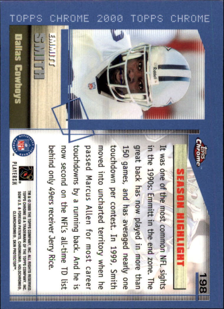 A8504- 2000 Topps Chrome FB Card #s 1-200 +Rookies -You Pick- 15+ FREE US SHIP - Picture 329 of 337