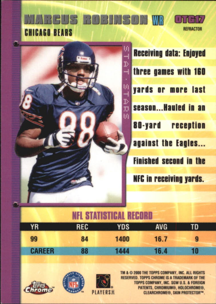 2000 Topps Chrome Own the Game Refractors #OTG17 Marcus Robinson