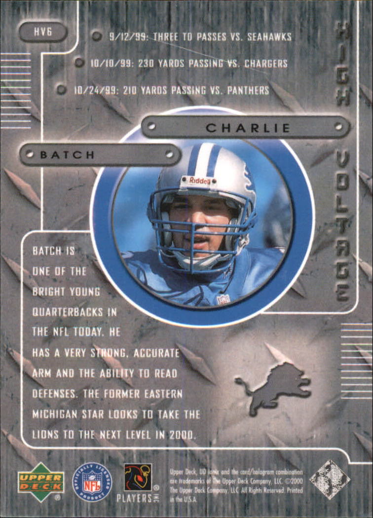 2000 Ionix (Upper Deck) Football "Insert" Cards - Bild 59 von 67