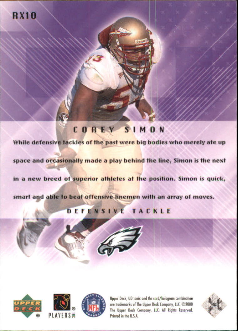 2000 Ionix (Upper Deck) Football "Insert" Cards - Bild 21 von 67