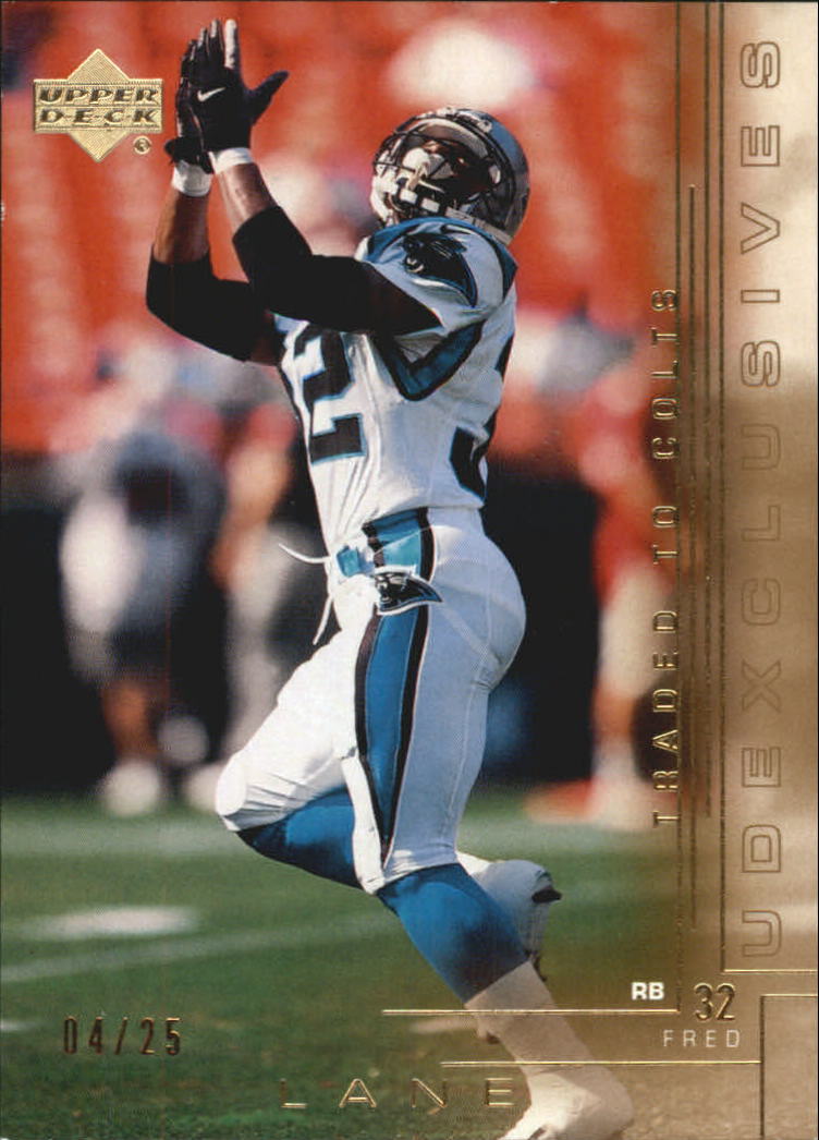 2000 Upper Deck Exclusives Gold #94 Fred Lane #'d to 25