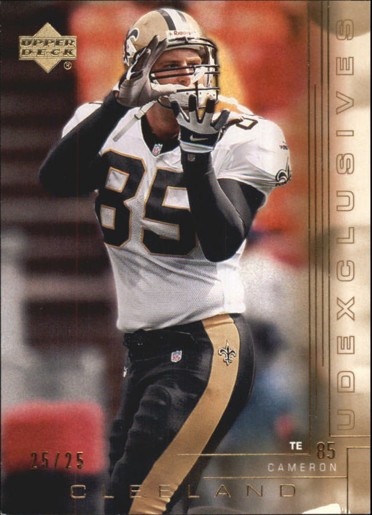 2000 Upper Deck Exclusives Gold #131 Cam Cleeland #'d to 25