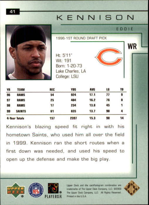 2000 Encore (Upper Deck) Football Cards - Picture 3 of 79