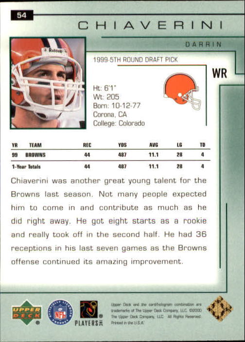 2000 Encore (Upper Deck) Football Cards - Picture 9 of 79