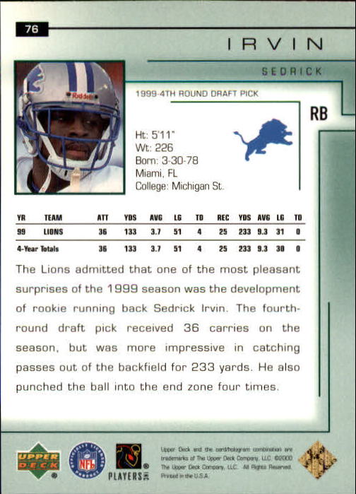 2000 Encore (Upper Deck) Football Cards - Picture 21 of 79
