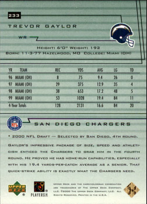 2000 Encore (Upper Deck) Football Cards - Picture 51 of 79