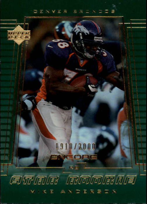 2000 Encore (Upper Deck) Football Cards - Picture 70 of 79