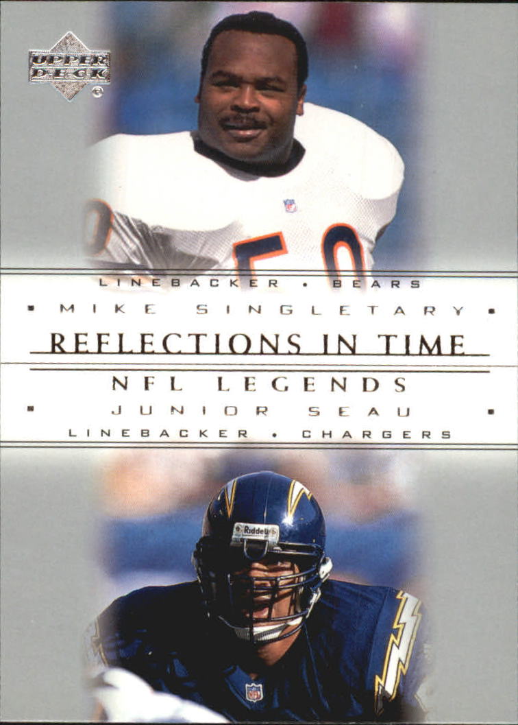 2000 Upper Deck Legends Reflections in Time #R2 M.Singletary/J.Seau