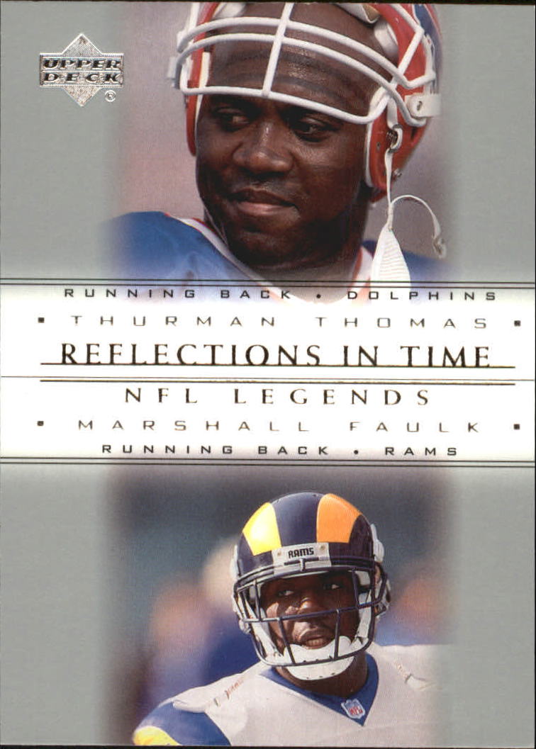 2000 Upper Deck Legends Reflections in Time #R10 T.Thomas/M.Faulk
