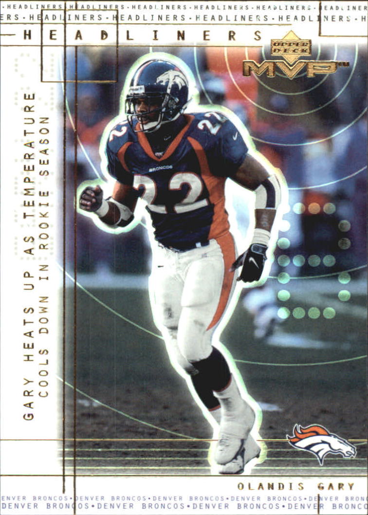 mosaic deck denver on 2000 Upper Deck Mvp Headliners H8 Olandis Gary Card Ebay