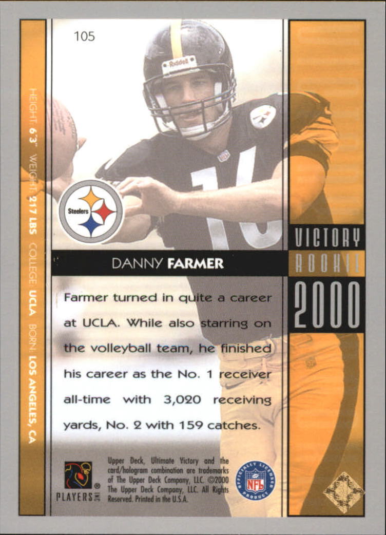 2000 Ultimate Victory Parallel 100 #105 Danny Farmer