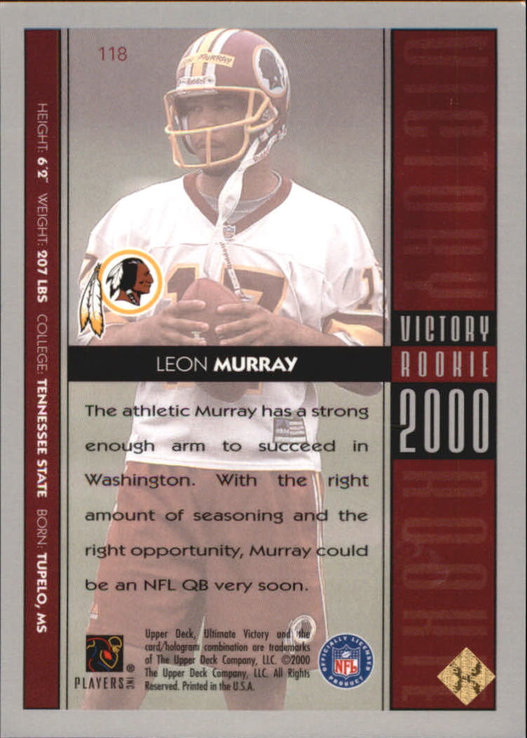 2000 Ultimate Victory Parallel 100 #118 Leon Murray