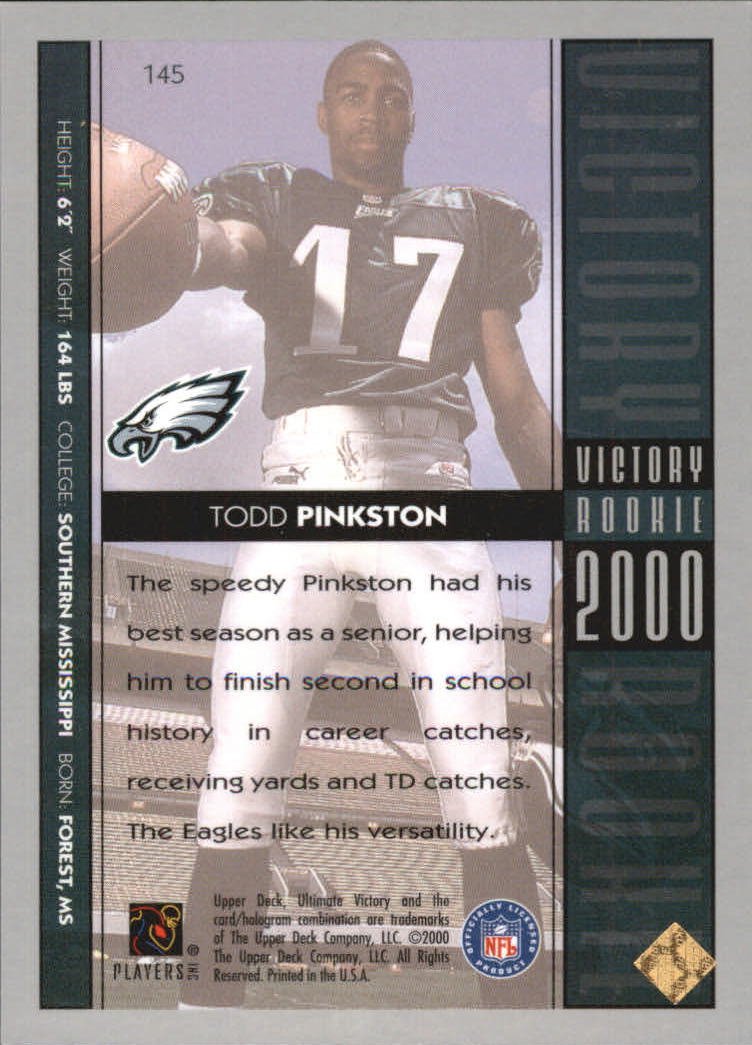 2000 Ultimate Victory Parallel 100 #145 Todd Pinkston