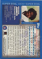 2001 Topps Football "Insert" Cards - Picture 35 of 35