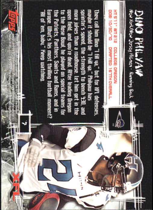 B2099- 2001 Topps XFL Football Cards 1-100 +Inserts -You Pick- 15+ FREE US SHIP - Picture 15 of 195