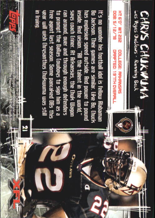 B2099- 2001 Topps XFL Football Cards 1-100 +Inserts -You Pick- 15+ FREE US SHIP - Picture 43 of 195