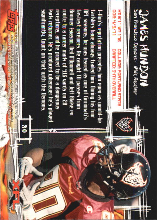 B2099- 2001 Topps XFL Football Cards 1-100 +Inserts -You Pick- 15+ FREE US SHIP - Picture 59 of 195