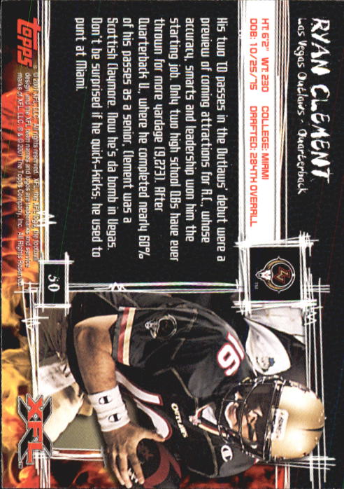 B2099- 2001 Topps XFL Football Cards 1-100 +Inserts -You Pick- 15+ FREE US SHIP - Picture 99 of 195
